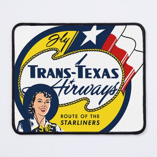 Item preview, Trans-Texas Airways Retro Logo – Route of the Starliners Vintage Airline Design designed and sold by RetroAviation.