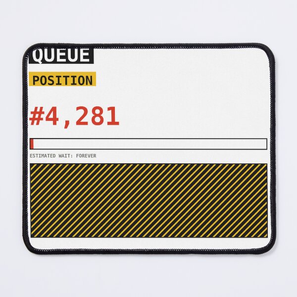 Aperçu de l'œuvre Autocollant de la position dans la file d'attente 4281 créée et vendue par PlusScanner.