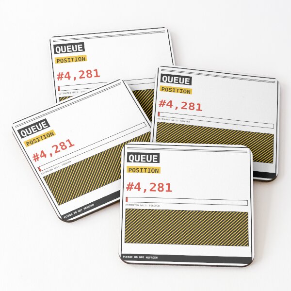 Item preview, Queue Position 4281 Sticker designed and sold by PlusScanner.