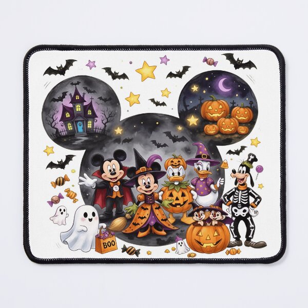 Item preview, Mickey Halloween Friends Spooky Castle Pumpkin Artwork designed and sold by Katherine93077.