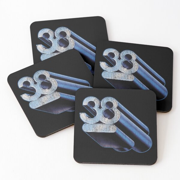 Item preview, Metallic 3D Number Thirty Eight Emblem designed and sold by kjanedesigns ⭐ ⭐ ⭐ ⭐ ⭐.