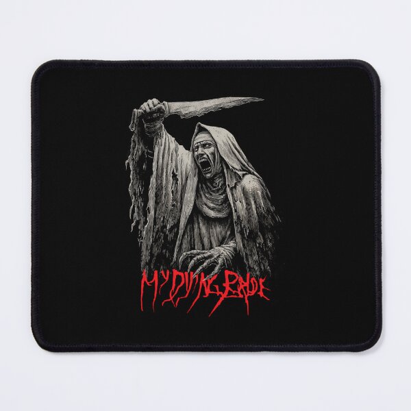 Item preview, screaming nun holding knife dark fantasy horror designed and sold by MonteHenry76.