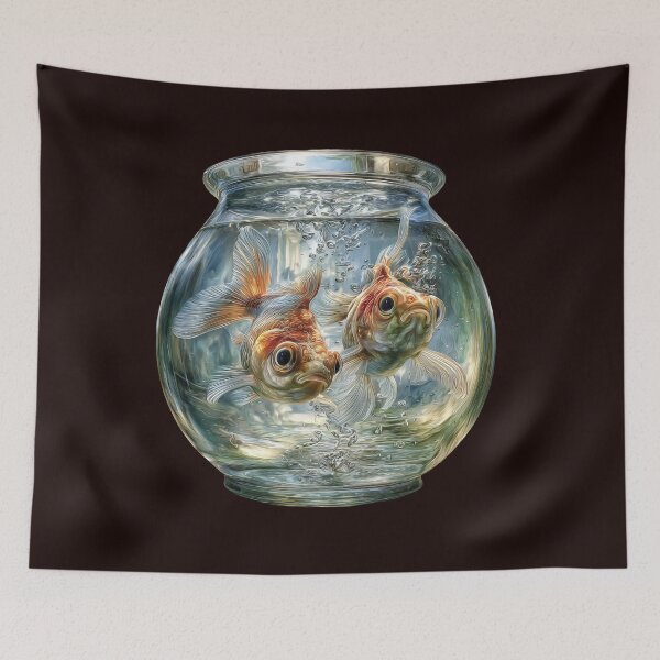 Item preview, Goldfish in Glass Bowl designed and sold by ljgift.