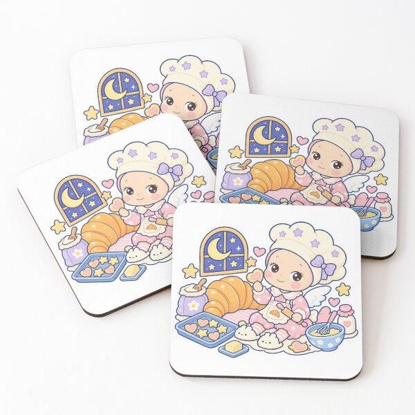 Item preview, Kawaii Baking Angel Baby Cute Baker designed and sold by ThePinkCovn.