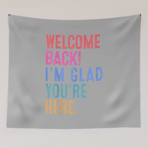 Item preview, Back to School Teacher Welcome Back I'm Glad You're Here designed and sold by ArleneRowe.