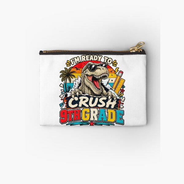 Item preview, I'm Ready to Crush 9th Grade Dinosaur Back to School designed and sold by WhooHoo-Art.