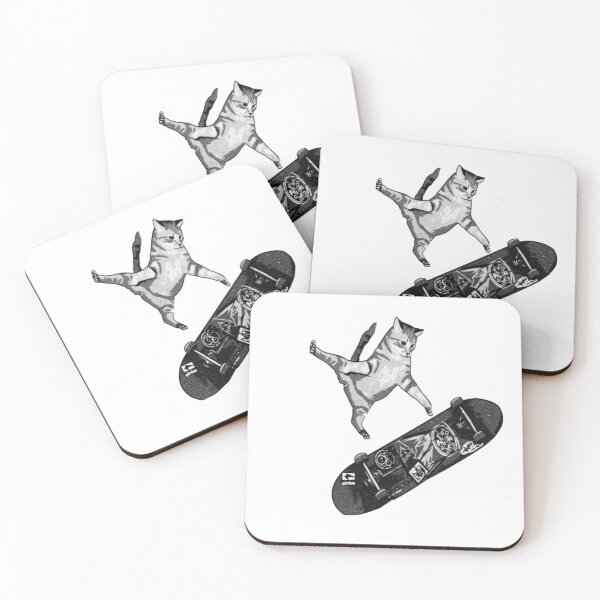 Item preview, Cat Skateboard Jump designed and sold by Art_Redbel.