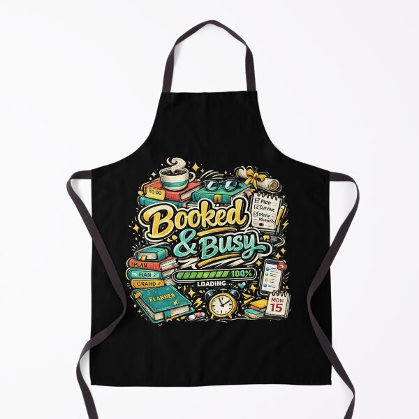 Item preview, Booked & Busy – Funny Productivity Coffee Book Lover Design designed and sold by RJACreative.