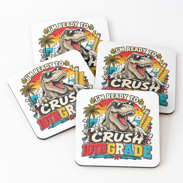 Item preview, I'm Ready to Crush 10th Grade Dinosaur Back to School designed and sold by WhooHoo-Art.