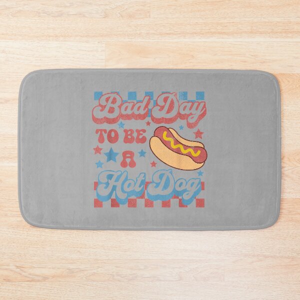 Item preview, Bad Day to Be A Hot Dog Funny BBQ Grilling 4th of July men designed and sold by ArleneRowe.