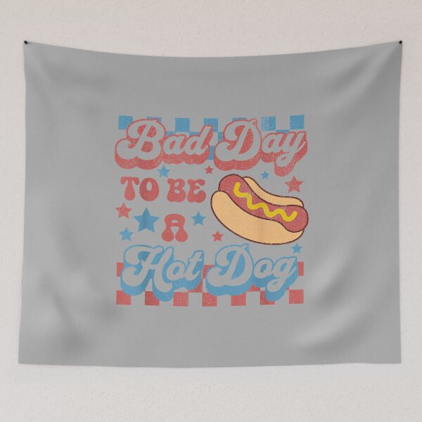 Item preview, Bad Day to Be A Hot Dog Funny BBQ Grilling 4th of July men designed and sold by ArleneRowe.