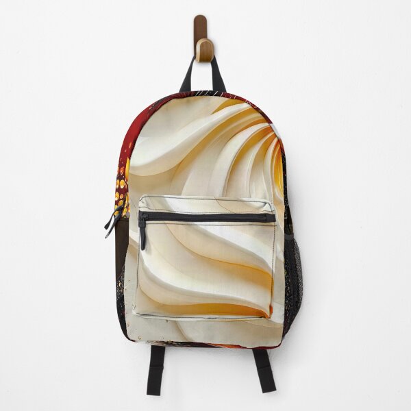 Item preview, Abstract Dual Spiral Design in Cream and Chocolate designed and sold by Vicky Brago-Mitchell®.