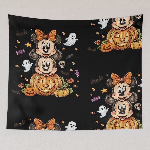 Item preview, Mickey Halloween Pumpkin Spooky Friends Cartoon Artwork designed and sold by PaulHollo37877.