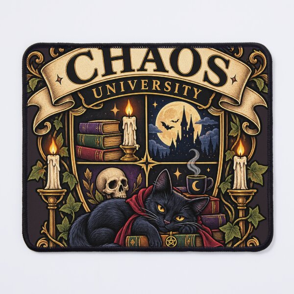 Item preview, Chaos University | Major in Bad Decisions | Dark Academia Gothic College Crest designed and sold by warlistop.