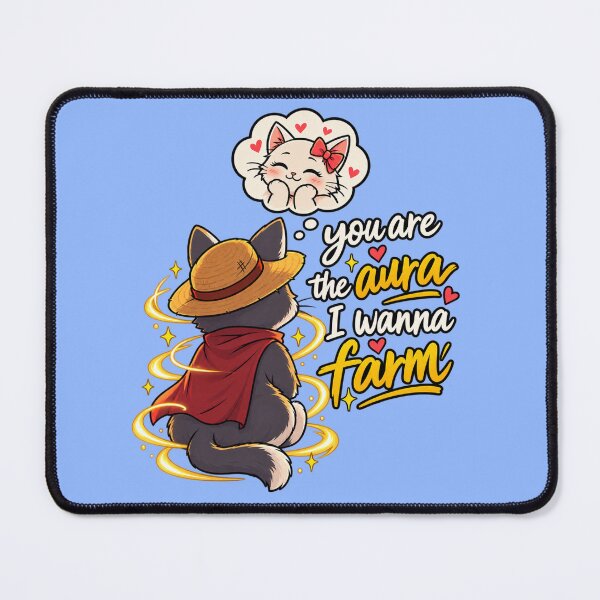 Item preview, You Are the Aura I Wanna Farm – Romantic Cat Aura Farming designed and sold by RaulWeirdAndFun.