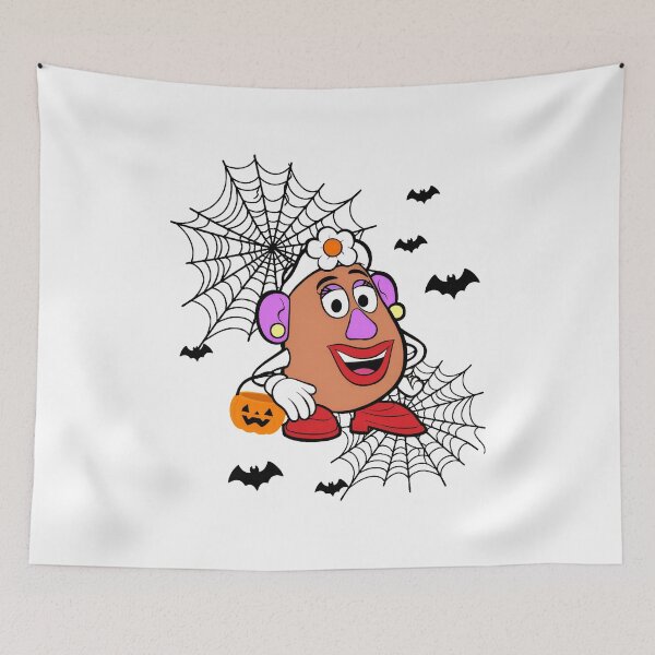 Item preview, Cute Halloween Potato Character With Spiderwebs And Bats designed and sold by Christine79163.