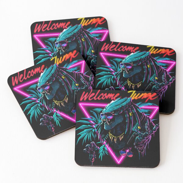 Item preview, Welcome to the Jungle – 80s Synthwave Predator Parody designed and sold by BravenBold.