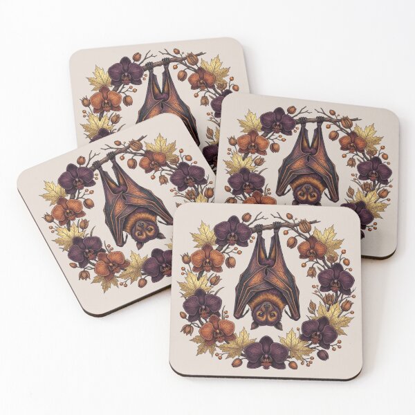 Item preview, Autumn Halloween Flying Fox Bat  designed and sold by BirdsnStuff.