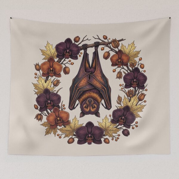 Item preview, Autumn Halloween Flying Fox Bat designed and sold by BirdsnStuff.