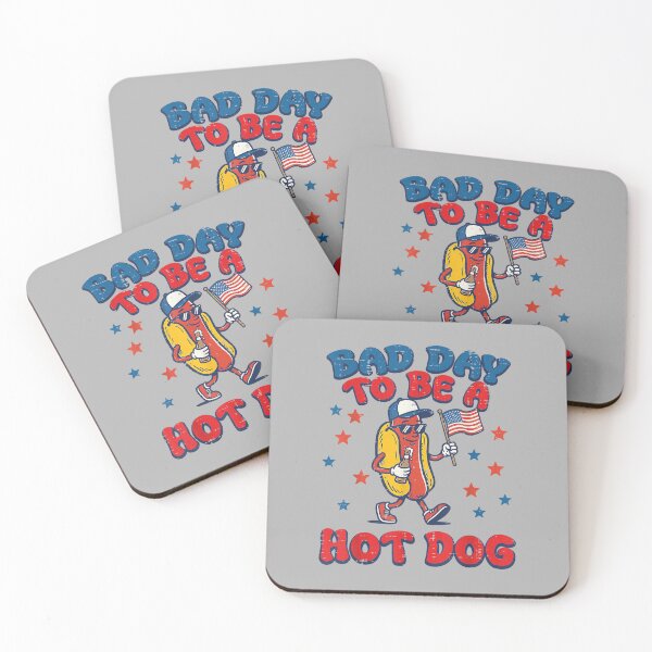 Item preview, Bad Day to Be Hotdog US Flag Funny 4th of July Men Women Kid designed and sold by ArleneRowe.