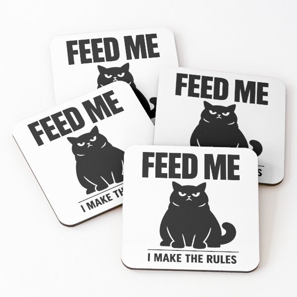 Item preview, Feed Me Funny Grumpy Cat Design designed and sold by NovaCutCrafts.