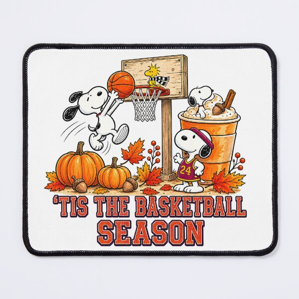 Item preview, Snoopy 'Tis The Basketball Season Fall Pumpkins Graphic designed and sold by Unique personality⭐⭐⭐⭐⭐.