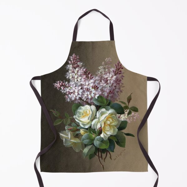 Item preview, French Purple Lilac White Rose Botanical Floral Art designed and sold by Terry Bain.
