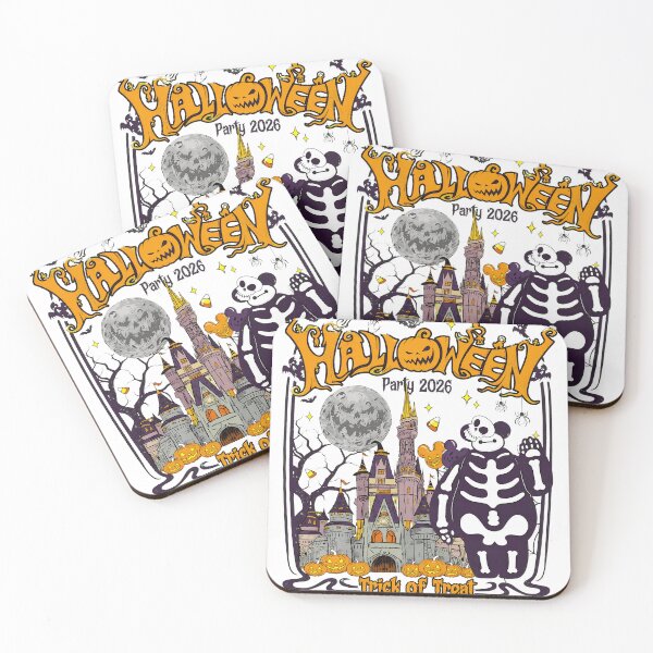 Item preview, Spooky Halloween Castle Skeleton Party Night Artwork designed and sold by Cassandra56957.