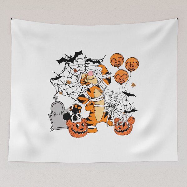 Item preview, Spooky Halloween Tiger Mummy Pumpkin Party Illustration designed and sold by RyanPerki88178.