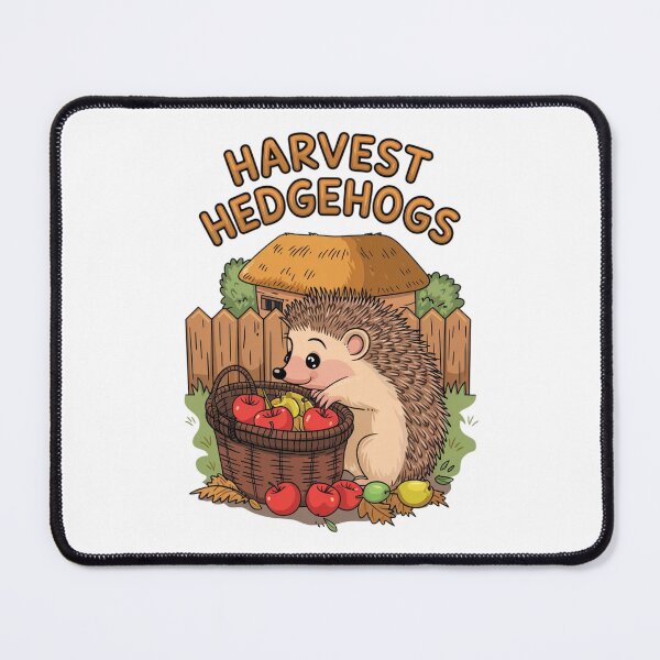 Item preview, Cute Harvest Hedgehog Autumn Apple Picking Cottagecore designed and sold by FestivityFinds.