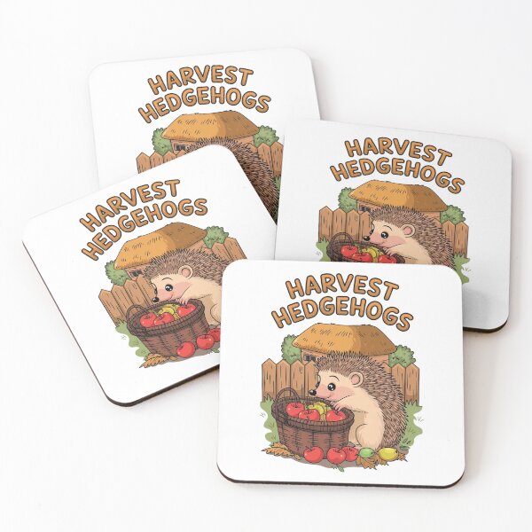 Item preview, Cute Harvest Hedgehog Autumn Apple Picking Cottagecore designed and sold by FestivityFinds.
