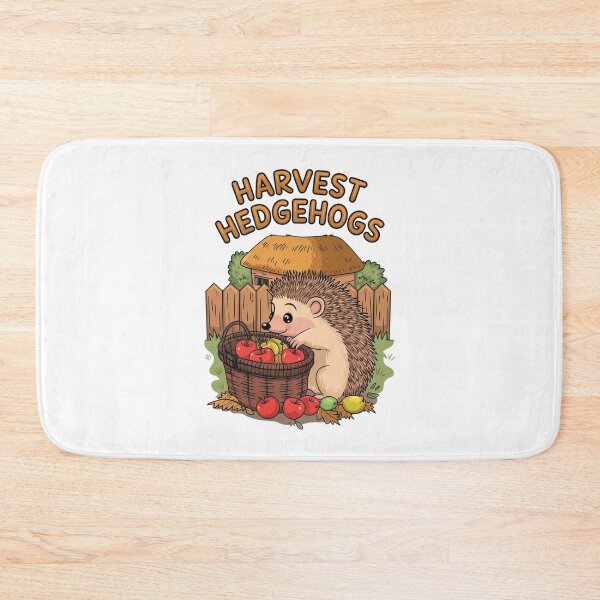 Item preview, Cute Harvest Hedgehog Autumn Apple Picking Cottagecore designed and sold by FestivityFinds.