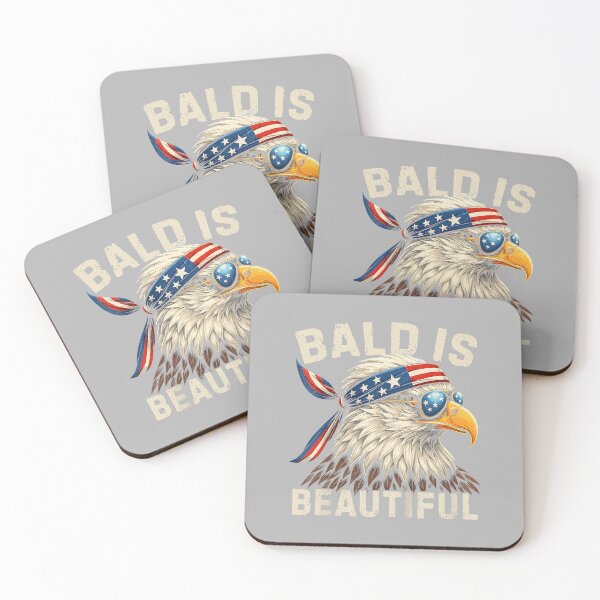 Item preview, Bald is Beautiful 4th of July Independence Day Bald Eagle designed and sold by ArleneRowe.