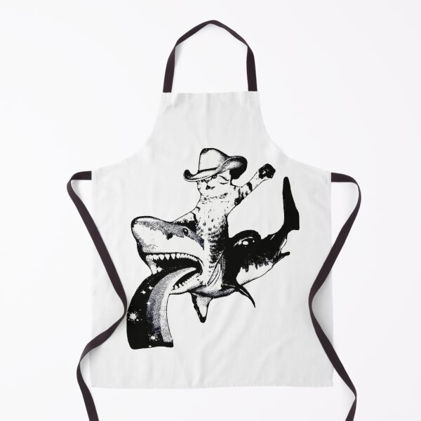 Item preview, Cowboy Cat Riding Shark designed and sold by Art_Redbel.