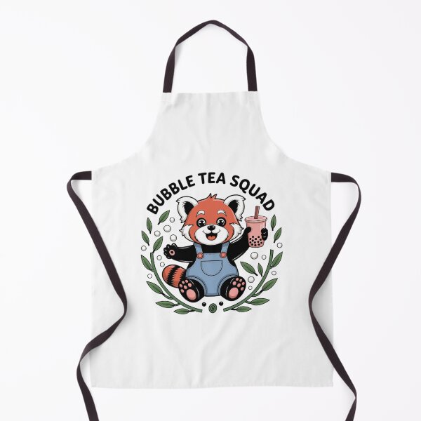 Item preview, Cute Red Panda Bubble Tea Squad Kawaii Boba Drinker designed and sold by FestivityFinds.