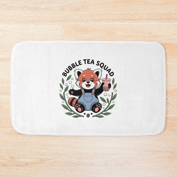 Item preview, Cute Red Panda Bubble Tea Squad Kawaii Boba Drinker designed and sold by FestivityFinds.