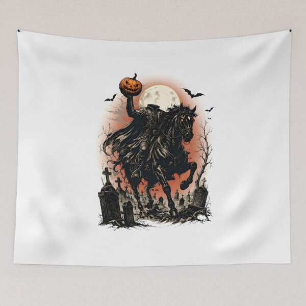 Item preview, Headless Horseman Pumpkin Rider Halloween designed and sold by maple-moon.