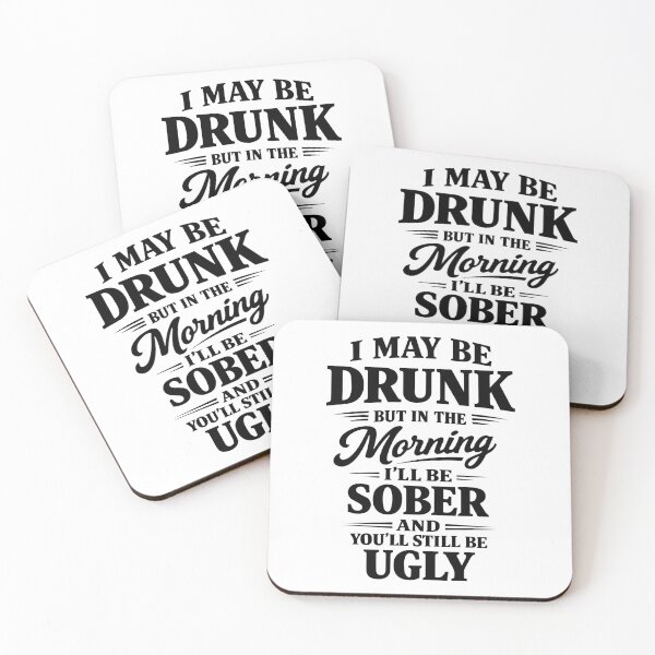 Item preview, Funny Drunk Tonight Sober Tomorrow Quote designed and sold by NovaCutCrafts.