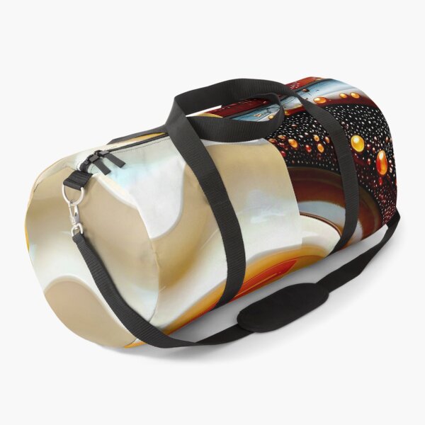 Item preview, Duality of Waves and Bubbles in Cream and Chocolate designed and sold by Vicky Brago-Mitchell®.