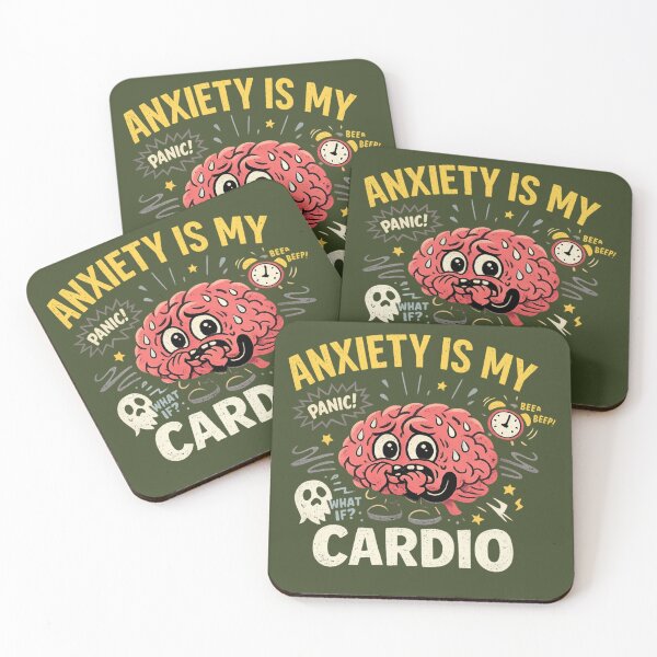 Item preview, Anxiety Is My Cardio Funny Brain Design designed and sold by EducaPro.