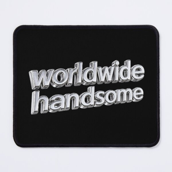 Item preview, Worldwide Handsome - Aesthetic Pastel Calligraphy BTS Typography Design designed and sold by ManggaeJM.