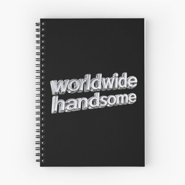 Item preview, Worldwide Handsome - Aesthetic Pastel Calligraphy BTS Typography Design designed and sold by ManggaeJM.