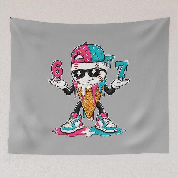 Item preview, Baseball Drip 67 Boys 6 7 Baseball Ice Cream Drip Kids Boys designed and sold by ArleneRowe.