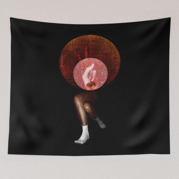Item preview, Surrealist Collage with Crossed Legs - Vintage Circular Conceptual Art designed and sold by MAMA.art.Rio <Marsailhe_Milward>.