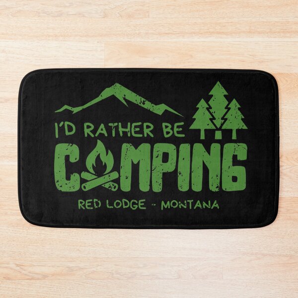 Item preview, I'd Rather Be Camping in Red Lodge Montana | Outdoor & Hiking Gift designed and sold by OmikronStore.