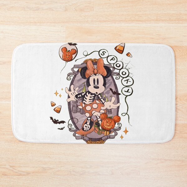 Item preview, Spooky Skeleton Mouse Witch Halloween Pumpkin Retro Illustration designed and sold by AndreaMar78112.