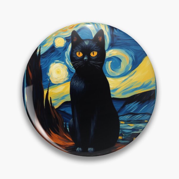 Item preview, Black Cat Tarot Starry Night Art designed and sold by varin-studio.