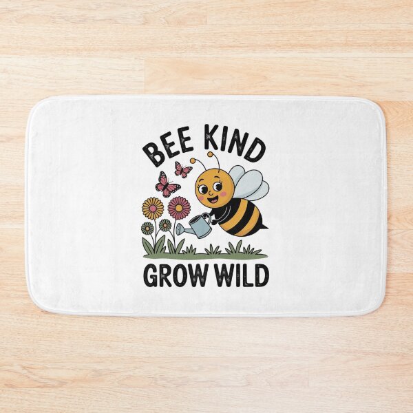 Item preview, Bee Kind Grow Wild Cute Honeybee Gardening Wildflowers designed and sold by FestivityFinds.