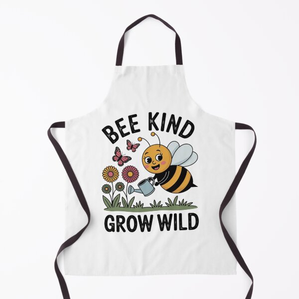 Item preview, Bee Kind Grow Wild Cute Honeybee Gardening Wildflowers designed and sold by FestivityFinds.