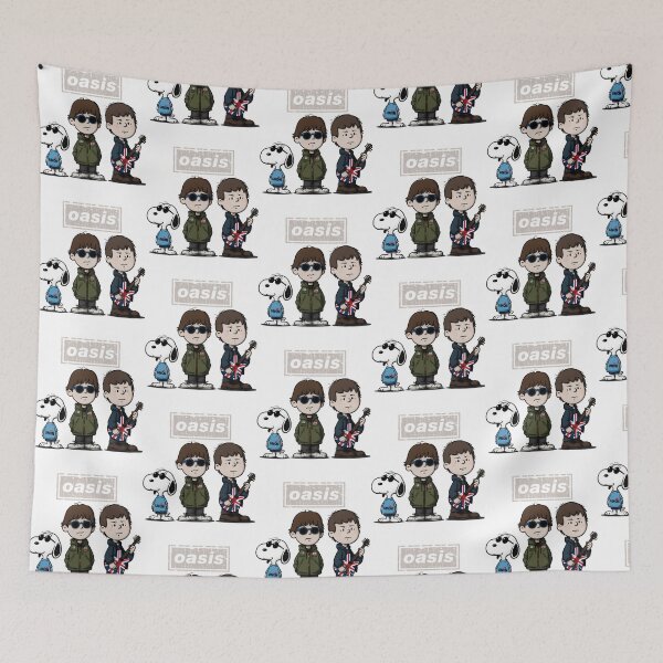 Item preview, Oasis Band Snoopy Reunion Gallagher Brothers Britpop designed and sold by StuartMooreArt.